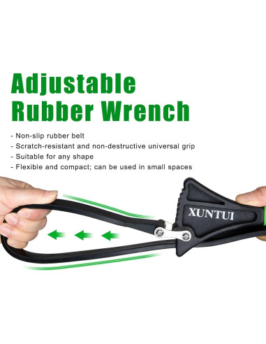 Juego de Llaves de Correa XUNTUI 2 Tamaños 10.16 cm y 15.24 cm