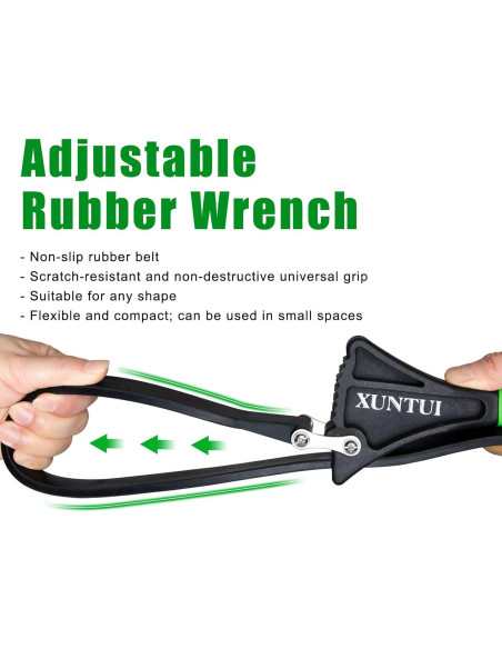 Juego de Llaves de Correa XUNTUI 2 Tamaños 10.16 cm y 15.24 cm