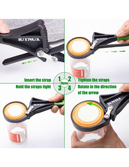 Juego de Llaves de Correa XUNTUI 2 Tamaños 10.16 cm y 15.24 cm