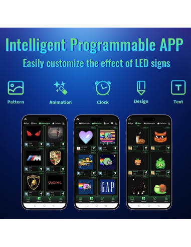 Ojos de Diablo LED para Parabrisas de Coche Wonhag 17.78x7.62cm