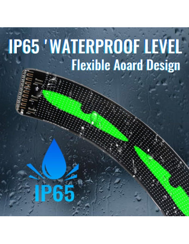 Ojos de Diablo LED para Parabrisas de Coche Wonhag 17.78x7.62cm