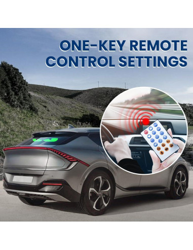 Ojos de Diablo LED para Parabrisas de Coche Wonhag 17.78x7.62cm