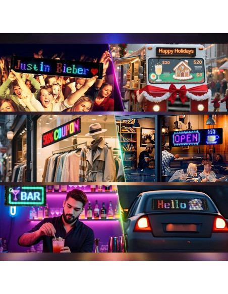 Ojos de Diablo LED para Parabrisas de Coche Wonhag 17.78x7.62cm