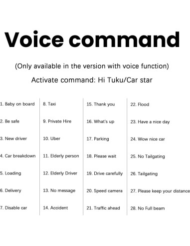 Ojos de Diablo LED para Parabrisas de Coche Wonhag 17.78x7.62cm