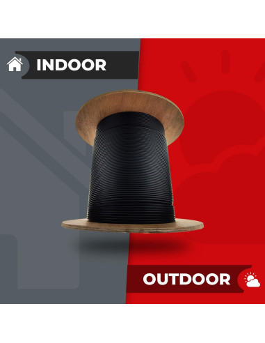 Cable de fibra óptica 6 hebras Corning 1000 pies monomodo