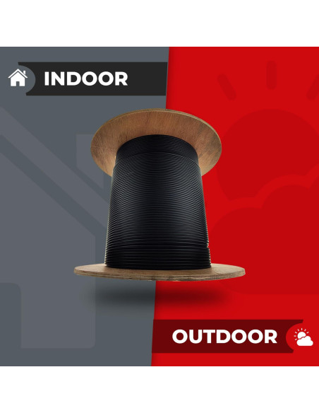 Cable de fibra óptica 6 hebras Corning 1000 pies monomodo