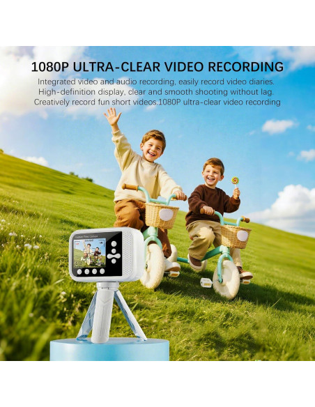 Cámara Instantánea GUEDIEO K23 para Niños 48MP 32GB Blanco