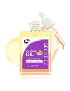 Aceite Reparador de Uñas Gelike 15ml - Hidratación Cutículas Rosa