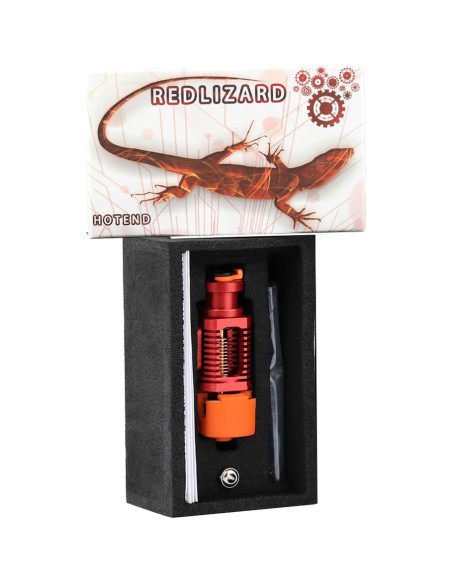 Hotend Red Lizard K1 V6 Cobre Chapado 0.4mm Compatible 3D