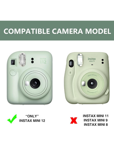 Funda Transparente CAIYOULE para Fujifilm Instax Mini 12