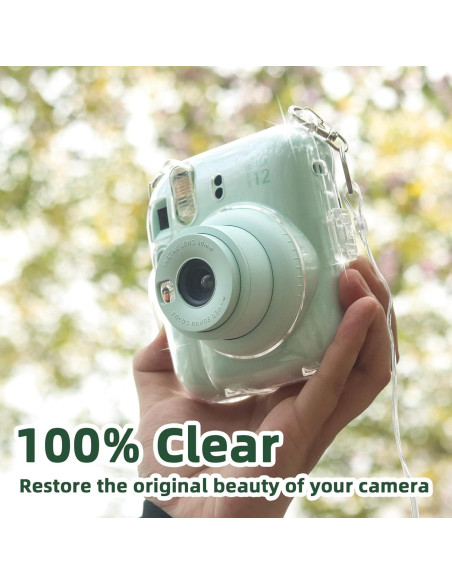 Funda Transparente CAIYOULE para Fujifilm Instax Mini 12
