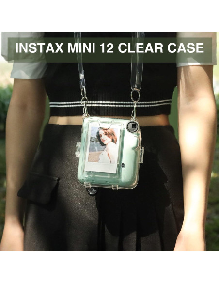 Funda Transparente CAIYOULE para Fujifilm Instax Mini 12