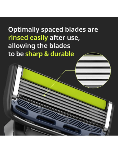 Cuchillas de Afeitar Dorco Pace 5 Pro - 1 Mango + 9 Cartuchos