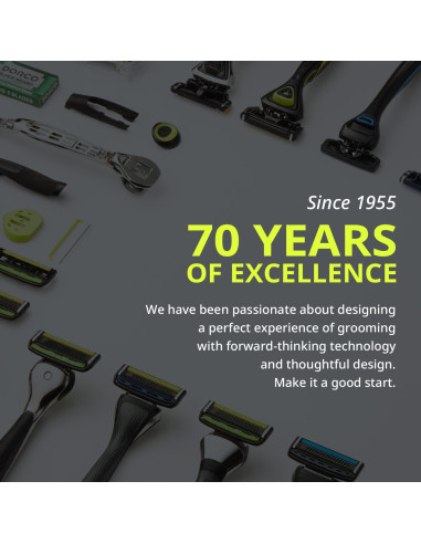 Cuchillas de Afeitar Dorco Pace 5 Pro - 1 Mango + 9 Cartuchos