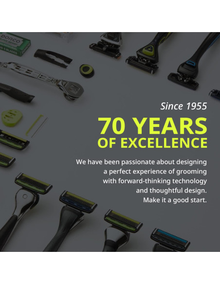 Cuchillas de Afeitar Dorco Pace 5 Pro - 1 Mango + 9 Cartuchos