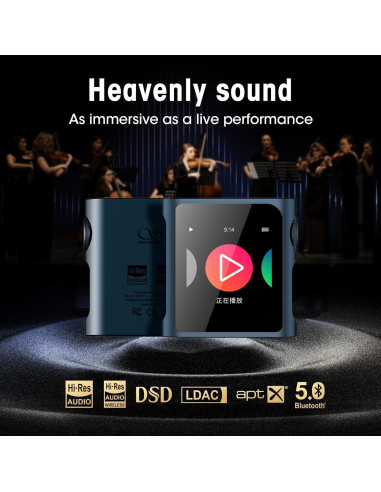 Reproductor MP3 SHANLING M0 Pro Bluetooth 5.0 2TB Azul