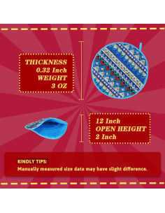 Bolsa Calentadora de Tortillas MHTTEC 30 cm Azul2 Microondas 2