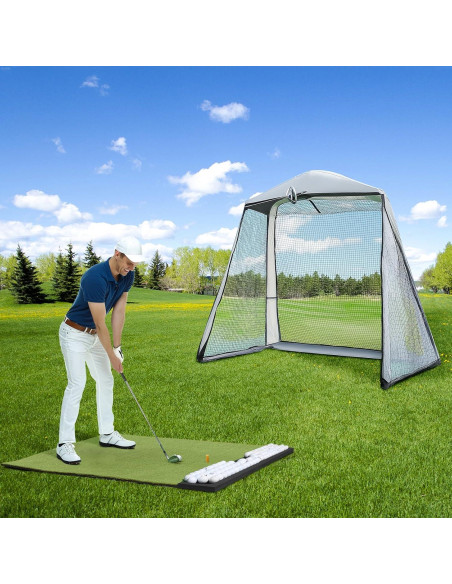 Alfombra de Golf Plegable Golfpar 5x1.52m con Bandeja y 3 Tees