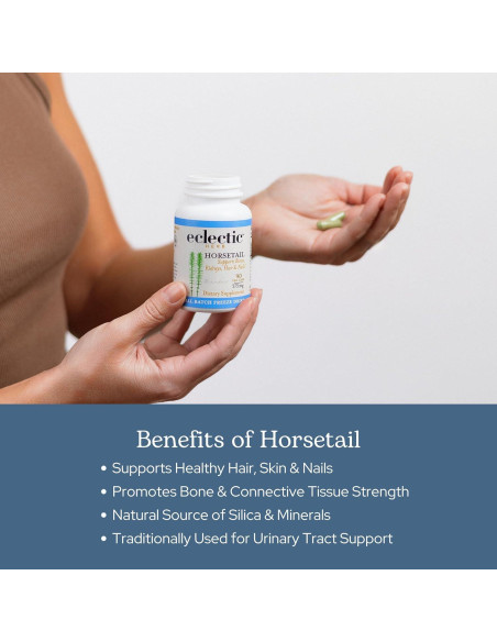 Cápsulas de Cola de Caballo Cruda Liofilizada Eclectic 90 CT