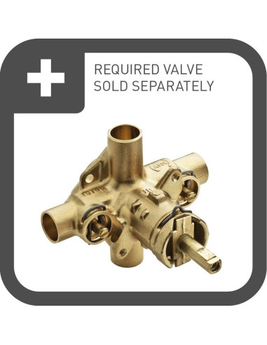 Conjunto de Ducha Comercial Moen 8342 PosiTemp Cromo