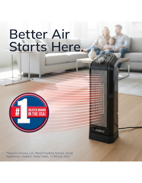 Calentador de Espacio Cerámico Lasko CT16450 1500W Oscilante