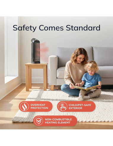 Calentador de Espacio Cerámico Lasko CT16450 1500W Oscilante