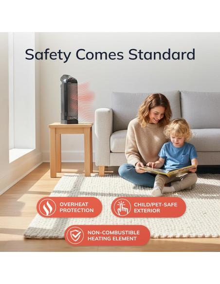 Calentador de Espacio Cerámico Lasko CT16450 1500W Oscilante