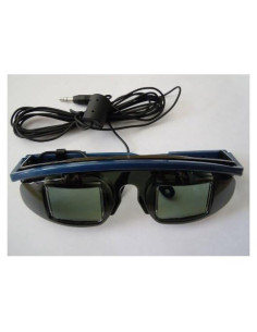Gafas de obturador LCD 3D con cable 3DTV Corp - Compatibles con DLP
