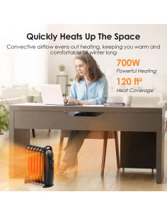 Calentador de Aceite 700W Air Choice para Interiores, Negro 2