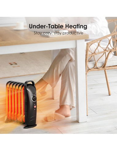 Calentador de Aceite 700W Air Choice para Interiores, Negro