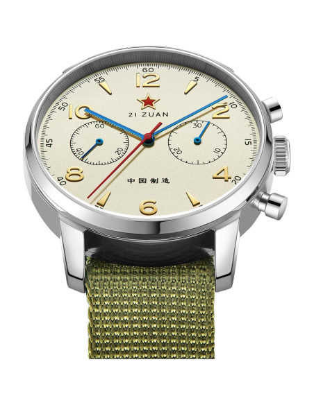 Reloj mecánico cronógrafo militar TOPHILL 1963 40mm acero