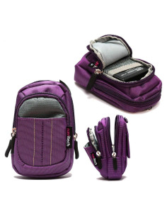 Funda Compacta Navitech Morada para Cámara Instax Pal