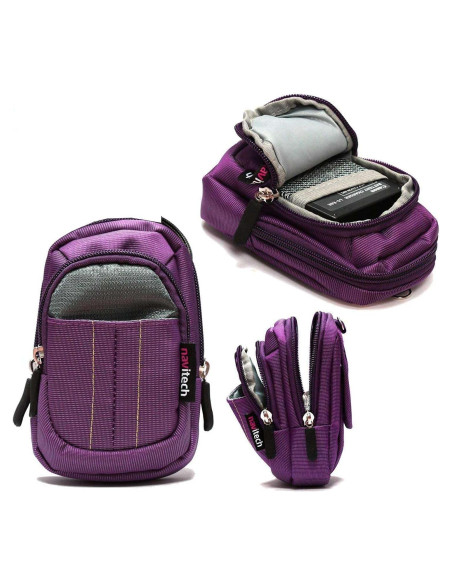Funda Compacta Navitech Morada para Cámara Instax Pal
