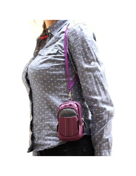 Funda Compacta Navitech Morada para Cámara Instax Pal