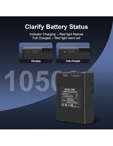 Batería Recargable 10500mAh GKUGEYGO para eufy S330 S230