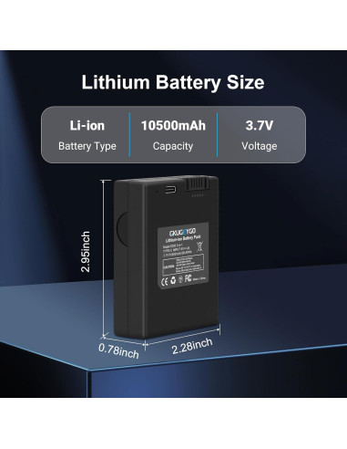 Batería Recargable 10500mAh GKUGEYGO para eufy S330 S230