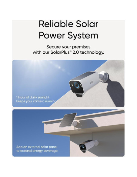 Kit de 3 Cámaras eufyCam S3 Pro + SoloCam S340 Solar 4K