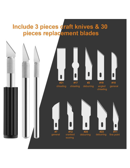 Juego de cuchillos de precisión Headley Tools 38 piezas