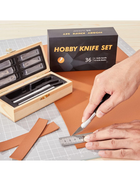 Juego de cuchillos de precisión Headley Tools 38 piezas