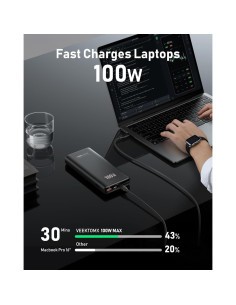 Batería Externa VEEKTOMX 100W 20000mAh Carga Rápida USB-C 2