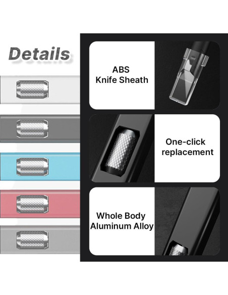 Cuchillo de Manualidades Scimaker HKA51 con 10 Cuchillas de Acero