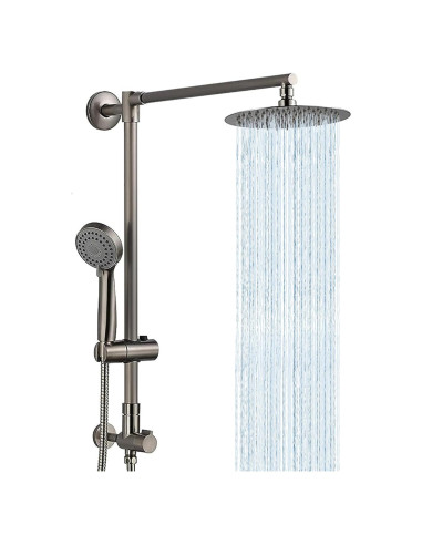 Sistema de Ducha de Lluvia Fennocasa Polaris 1, 8" y Ducha de Mano