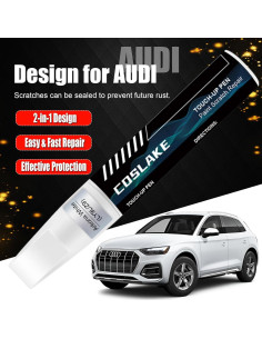 Pintura de Retoque COSLAKE 12ml Blanco Glaciar Metálico Audi 2