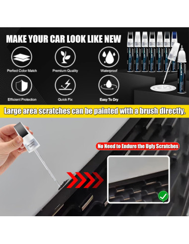 Pintura de Retoque COSLAKE 12ml Blanco Glaciar Metálico Audi