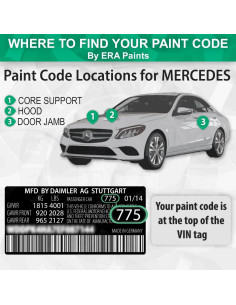 Pintura Automotriz ERA 989/6989 Verde Esmeralda Metálico 7.4ml 2