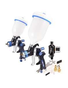 Kit de Pistola de Pulverización Dynastus Pro Series HVLP 2 Pcs
