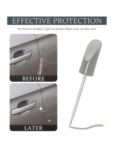 Bolígrafo de Pintura de Toque Qziulr Plata 10ml para Rayones