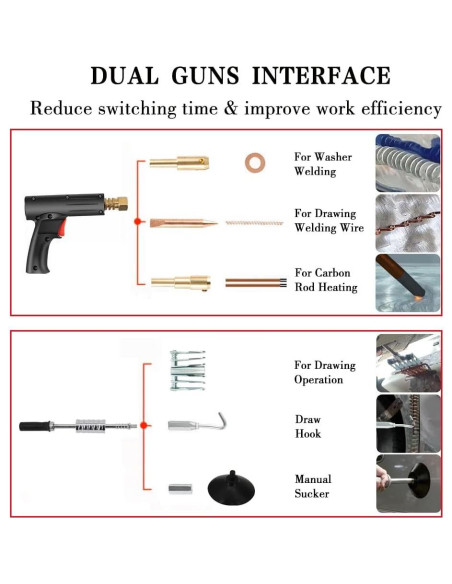 Extractor de Abolladuras PRO PLUS 1.8KW 110V con Accesorios