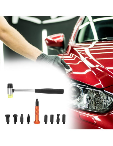 Kit de Herramientas para Reparación de Abolladuras QWORK 10 Piezas