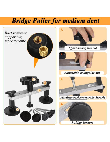 Kit de Reparación de Abolladuras DentWiz - Herramientas PDR 100W